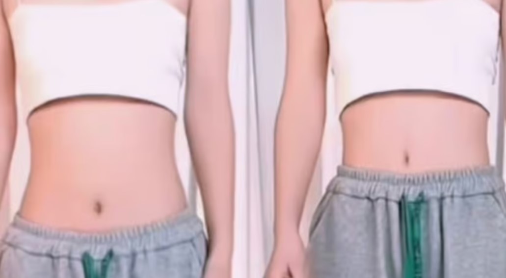 A new TikTok trend has women wearing fake belly buttons to make their legs look longer.
